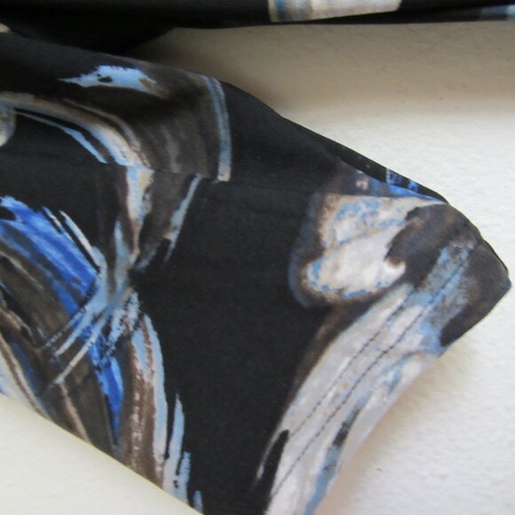 COPY - Renee' Greenstein ATTITUDES Black and Waterfall Paintbrush Colored Maxi … - Picture 11 of 13